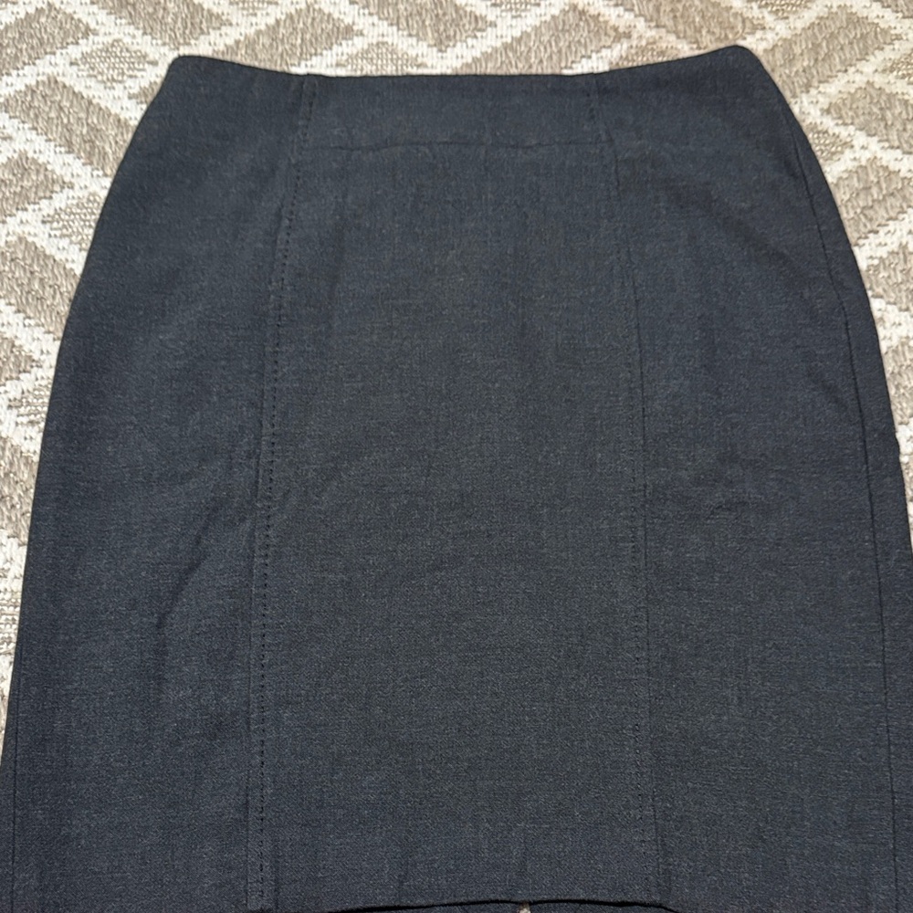 LOFT Charcoal Pencil Skirt